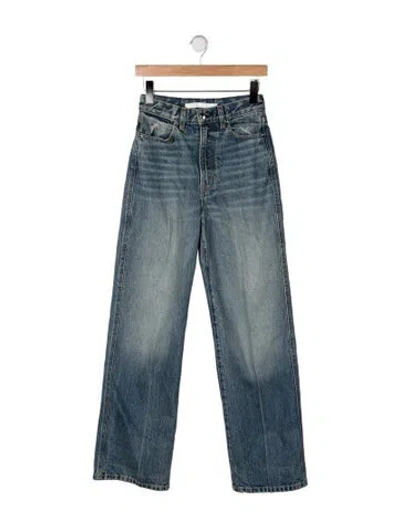 Pre-owned Rùadh High-rise Straight Leg Jeans In Blue
