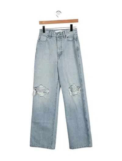 Pre-owned Rùadh High-rise Straight Leg Jeans In Blue