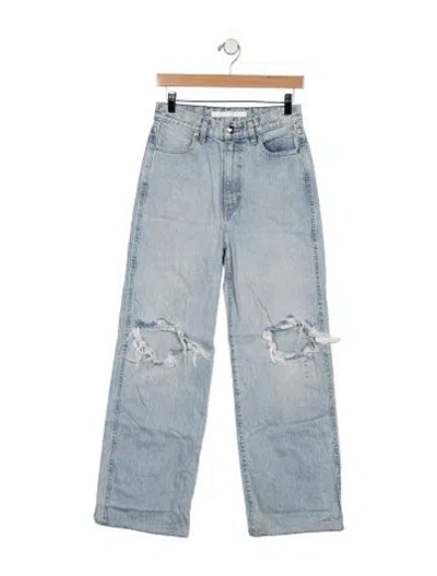 Pre-owned Rùadh High-rise Straight Leg Jeans In Blue