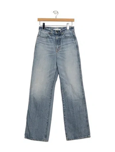 Pre-owned Rùadh High-rise Straight Leg Jeans In Blue