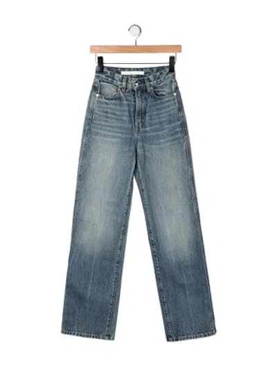 Pre-owned Rùadh High-rise Straight Leg Jeans In Blue