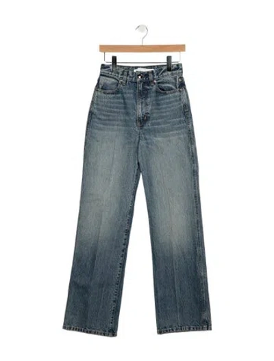 Pre-owned Rùadh High-rise Straight Leg Jeans In Blue
