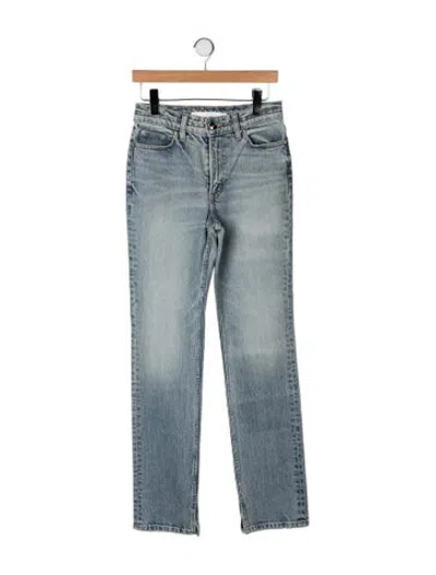 Pre-owned Rùadh High-rise Straight Leg Jeans In Blue