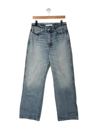 Pre-owned Rùadh High-rise Straight Leg Jeans In Blue