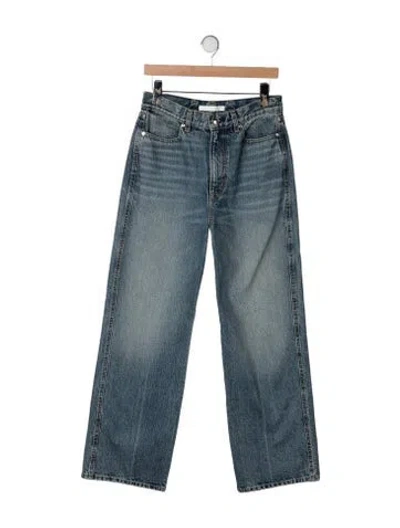 Pre-owned Rùadh High-rise Straight Leg Jeans W/ Tags In Blue