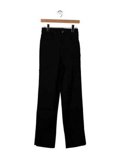 Pre-owned Rùadh High-rise Wide Leg Jeans In Black