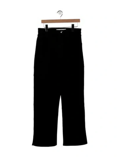 Pre-owned Rùadh High-rise Wide Leg Jeans In Black