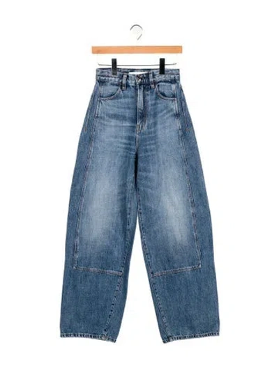 Pre-owned Rùadh High-rise Wide Leg Jeans In Blue
