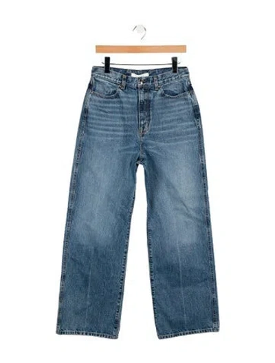 Pre-owned Rùadh High-rise Wide Leg Jeans In Blue