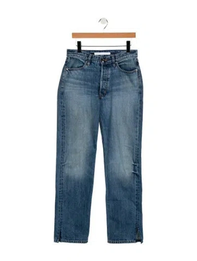 Pre-owned Rùadh High-rise Wide Leg Jeans In Blue