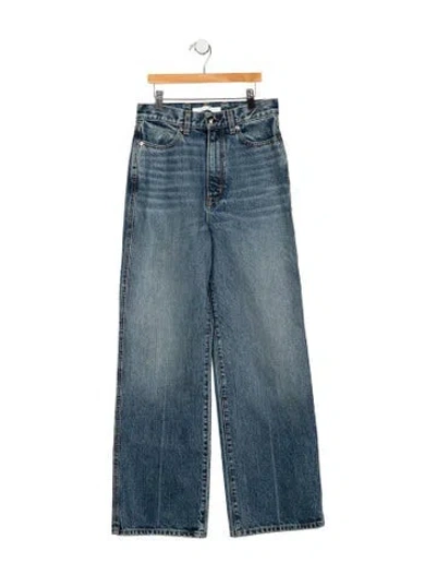 Pre-owned Rùadh High-rise Wide Leg Jeans In Blue