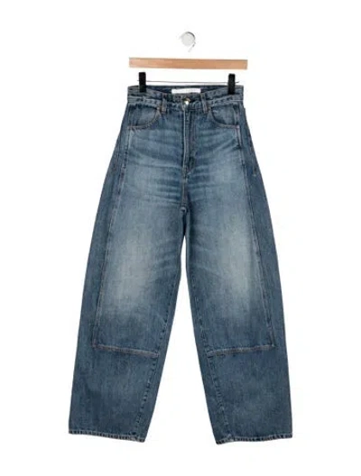 Pre-owned Rùadh High-rise Wide Leg Jeans In Blue