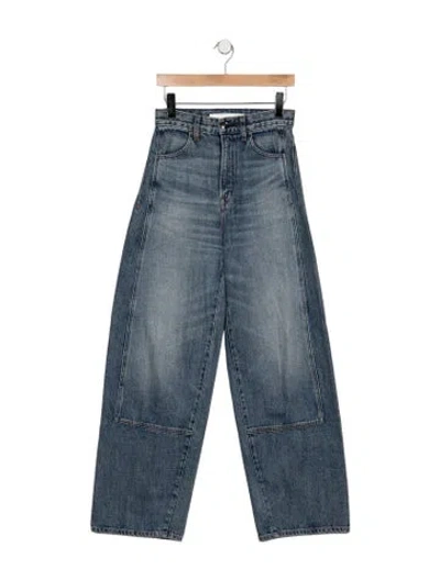 Pre-owned Rùadh High-rise Wide Leg Jeans In Blue