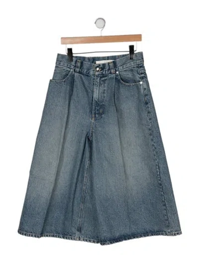 Pre-owned Rùadh High-rise Wide Leg Jeans In Blue