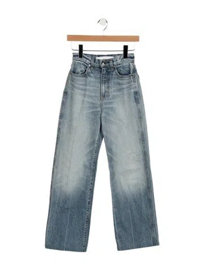 Pre-owned Rùadh High-rise Wide Leg Jeans In Blue