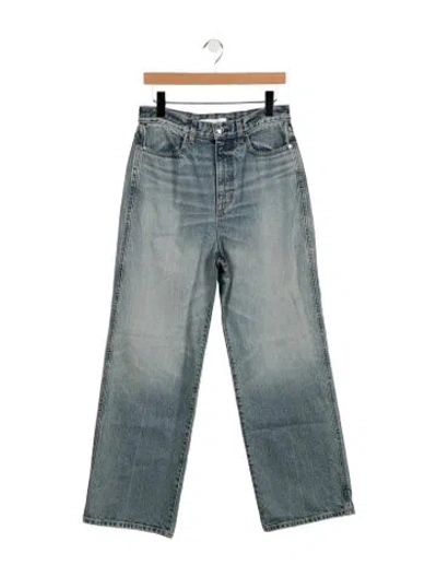 Pre-owned Rùadh High-rise Wide Leg Jeans In Blue