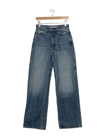Pre-owned Rùadh High-rise Wide Leg Jeans In Blue