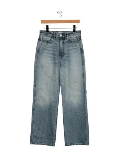 Pre-owned Rùadh High-rise Wide Leg Jeans In Blue