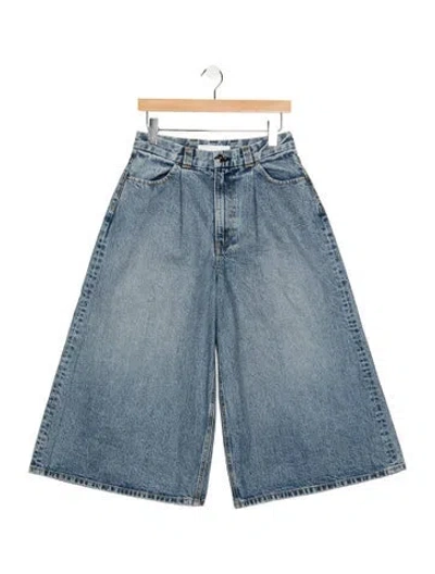 Pre-owned Rùadh High-rise Wide Leg Jeans In Blue