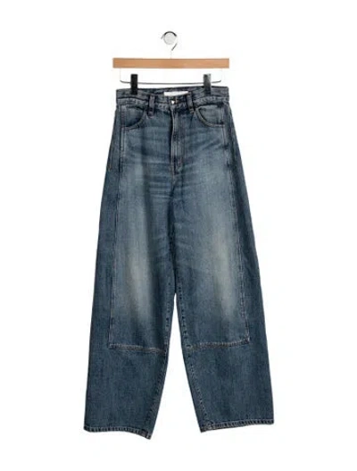 Pre-owned Rùadh High-rise Wide Leg Jeans In Blue