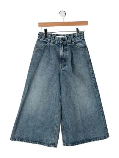Pre-owned Rùadh High-rise Wide Leg Jeans In Blue