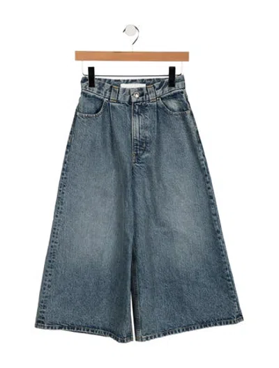 Pre-owned Rùadh High-rise Wide Leg Jeans In Blue