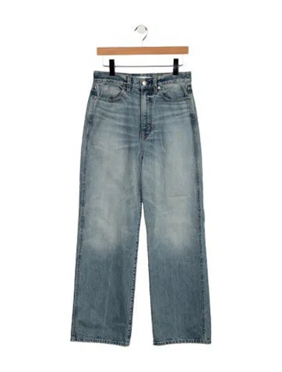 Pre-owned Rùadh High-rise Wide Leg Jeans In Blue