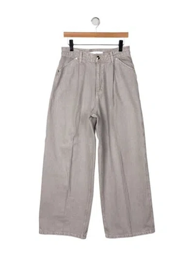 Pre-owned Rùadh High-rise Wide Leg Jeans In Gray