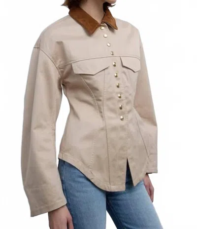 Rùadh Lennox Jacket In Khaki In Neutral