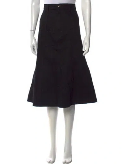 Pre-owned Rùadh Midi Length Skirt In Black