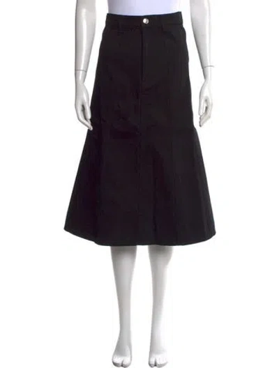 Pre-owned Rùadh Midi Length Skirt In Black