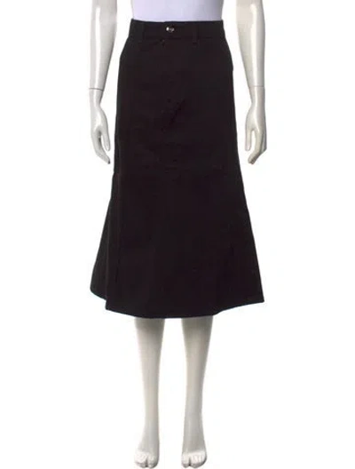 Pre-owned Rùadh Midi Length Skirt In Black