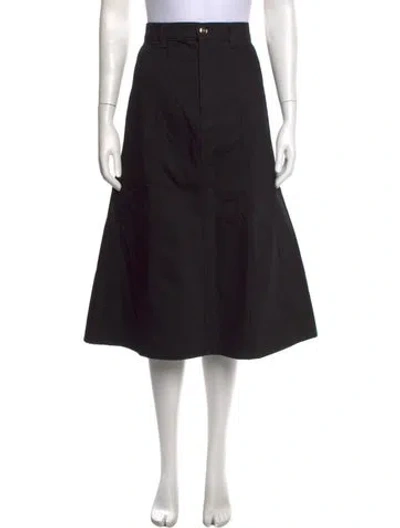 Pre-owned Rùadh Midi Length Skirt In Black