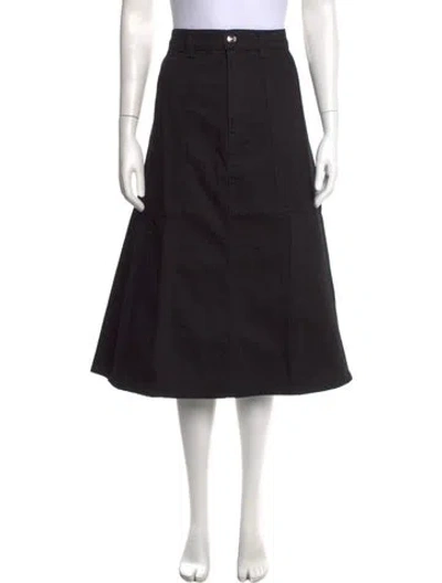 Pre-owned Rùadh Midi Length Skirt In Black