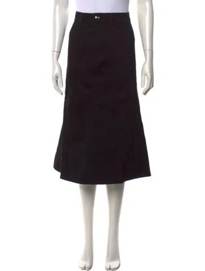 Pre-owned Rùadh Midi Length Skirt In Black