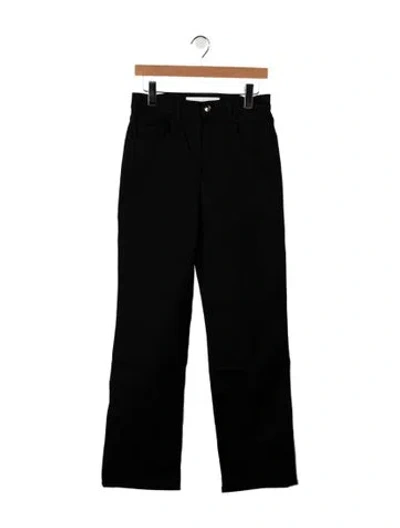 Pre-owned Rùadh Mid-rise Straight Leg Jeans In Black