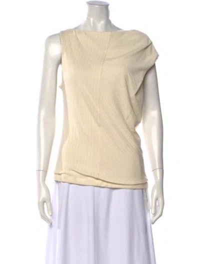 Pre-owned Rùadh Off-the-shoulder Sleeveless Top In Neutrals