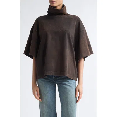 Rùadh Orbital Organic Cotton T-shirt In Acid Brown