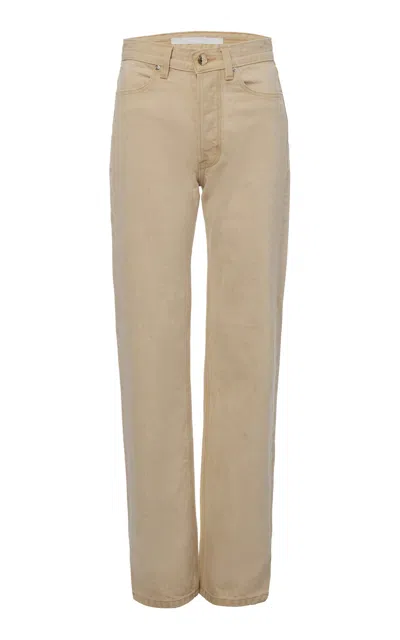 Rùadh The Agnes Rigid Low-rise Straight-leg Jeans In Brown