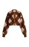 Rùadh The Blane Checkered Cashmere Cardigan In Multi