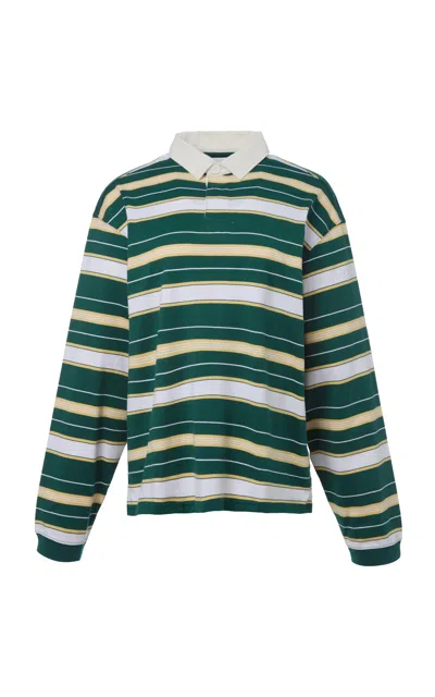 Rùadh The Boyd Rugby Cotton Shirt In Green