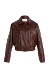 Rùadh The Haddow Leather Jacket In Brown