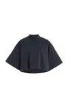 Rùadh The Nessa Cotton Cropped Top In Black