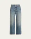 Rùadh The Quinn Acid-washed Straight-leg Jeans In Blue