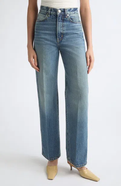 Rùadh The Quinn High Waist Straight Leg Jeans In Nouveau Wash