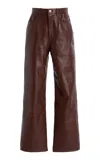 Rùadh The Quinn Leather Pants In Brown