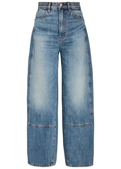 Rùadh The Rhone Wide-leg Jeans In Blue