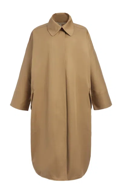 Rùadh The Tavish Cotton Coat In Nude