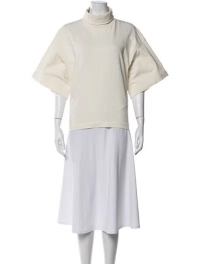 Pre-owned Rùadh Turtleneck Short Sleeve T-shirt In Neutrals