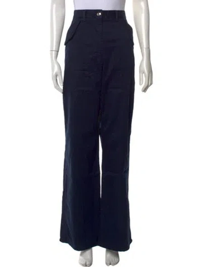 Pre-owned Rùadh Wide Leg Pants W/ Tags In Blue